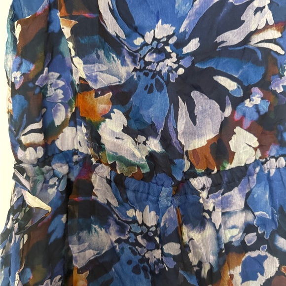 10 Crosby Derek Lam Floral Blue Dress - Picture 4 of 4